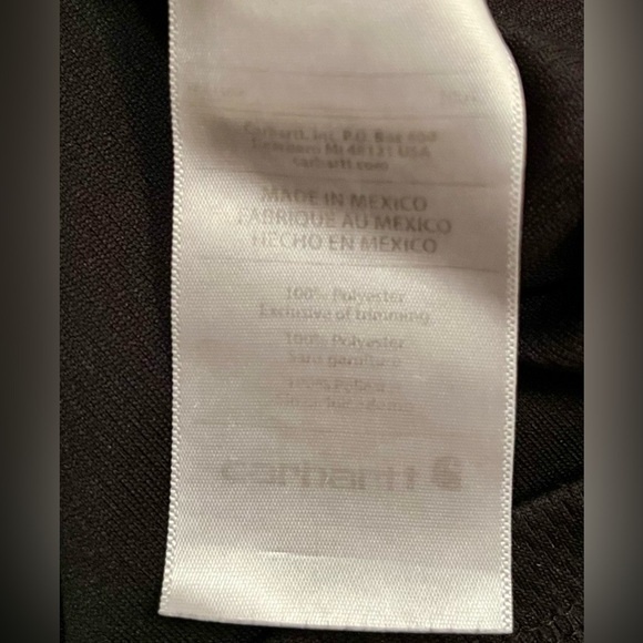 CARHARTT RELAXED FIT BLACK OUTWORK OUTFISH SIZE LARGE LONG SLEE TSHIRT - Picture 8 of 10